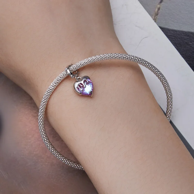 (bilde for) Pandora Style Melting Girl's Heart Dingle - SCC2471 - Vis 4