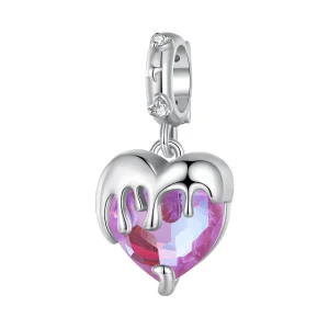 (bilde for) Pandora Style Melting Girl's Heart Dingle - SCC2471