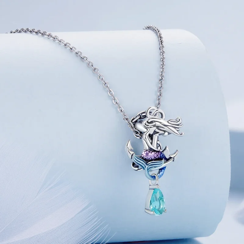 (bilde for) Pandora Style Mermaid Anchor Charm - BSC903 - Vis 2