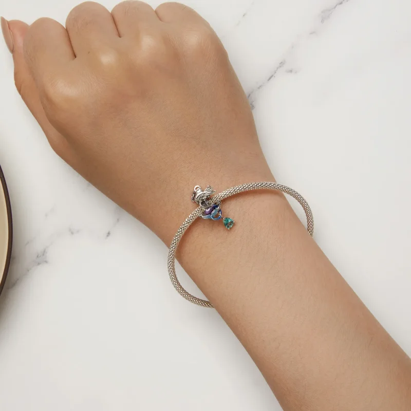 (bilde for) Pandora Style Mermaid Anchor Charm - BSC903 - Vis 5