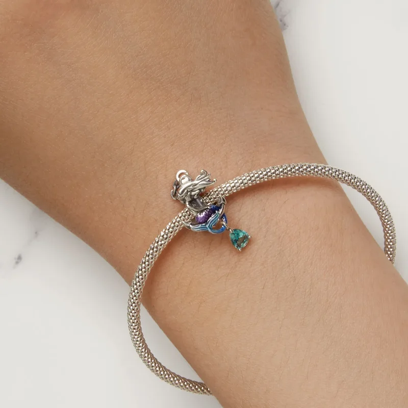 (bilde for) Pandora Style Mermaid Anchor Charm - BSC903 - Vis 6