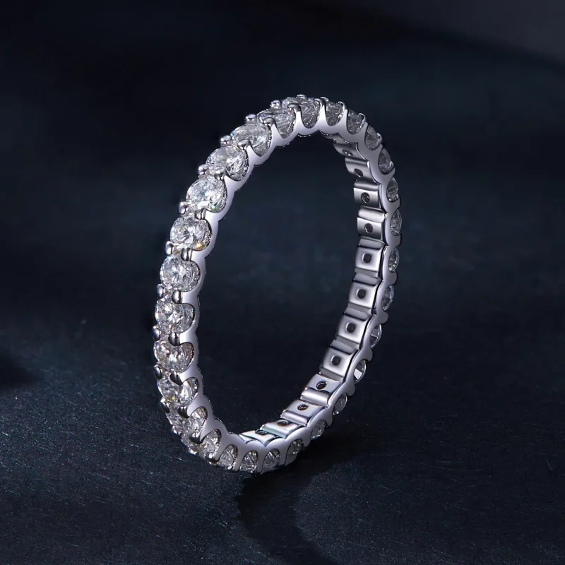 (bilde for) Pandora Style Moissanite Ring - MSR034 - Vis 2