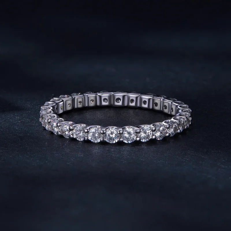 (bilde for) Pandora Style Moissanite Ring - MSR034 - Vis 3