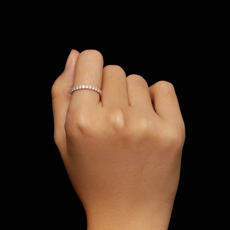 (bilde for) Pandora Style Moissanite Ring - MSR034 - Vis 4