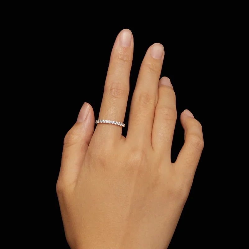(bilde for) Pandora Style Moissanite Ring - MSR034 - Vis 6