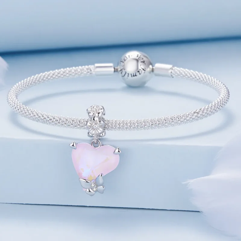 (bilde for) Pandora Style Mokka Butterfly Dingle - BSC809 - Vis 3