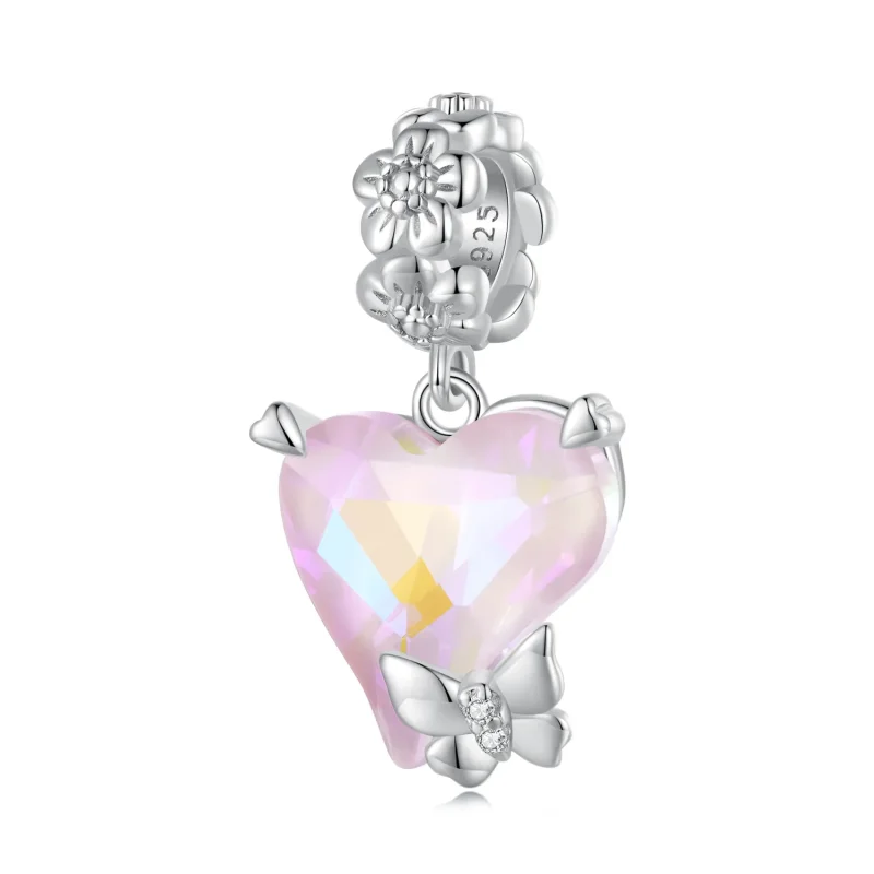 (bilde for) Pandora Style Mokka Butterfly Dingle - BSC809 - Vis 6