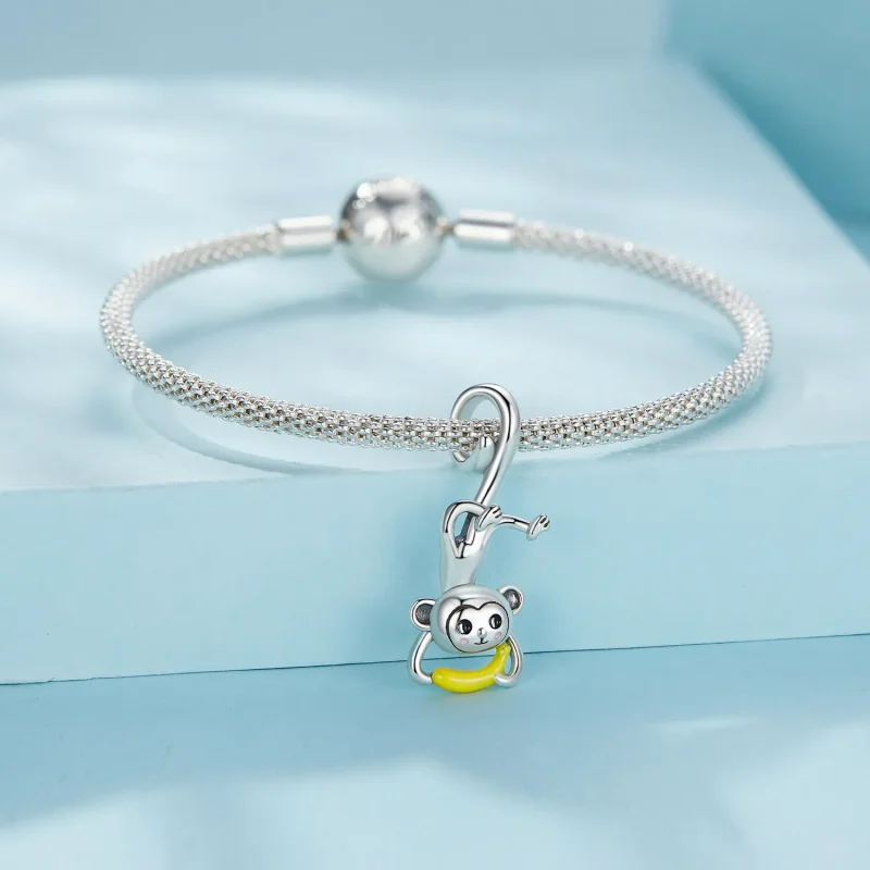 (bilde for) Pandora Style Monkey Dangle - SCC2547 - Vis 3