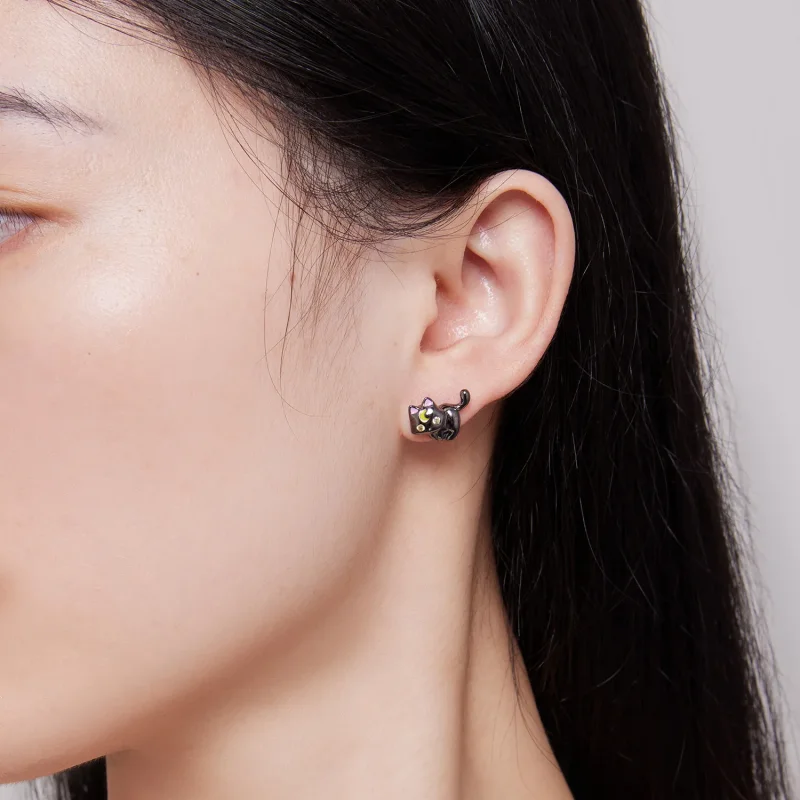 (bilde for) Pandora Style Moon Kitten Studs øredobber - SCE1584 - Vis 6