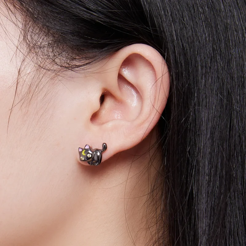 (bilde for) Pandora Style Moon Kitten Studs øredobber - SCE1584 - Vis 7