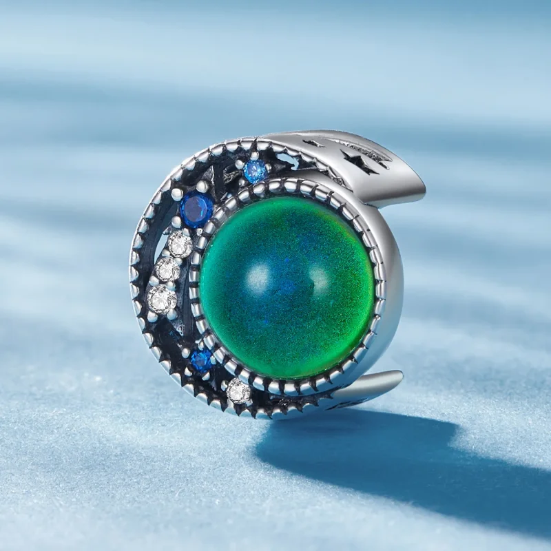 (bilde for) Pandora Style Moon Mood Stone Charm - SCC2558 - Vis 3