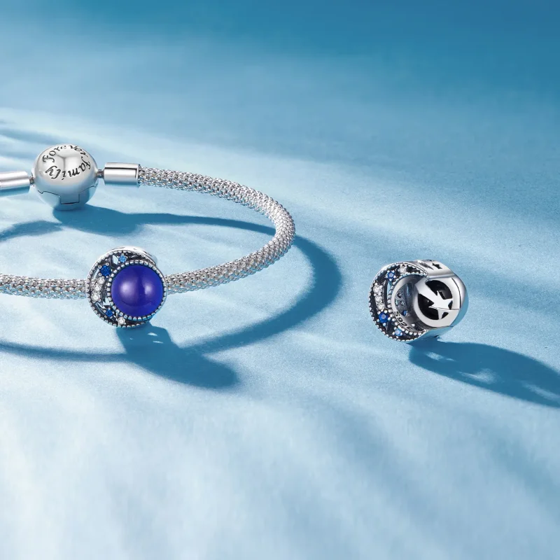 (bilde for) Pandora Style Moon Mood Stone Charm - SCC2558 - Vis 5