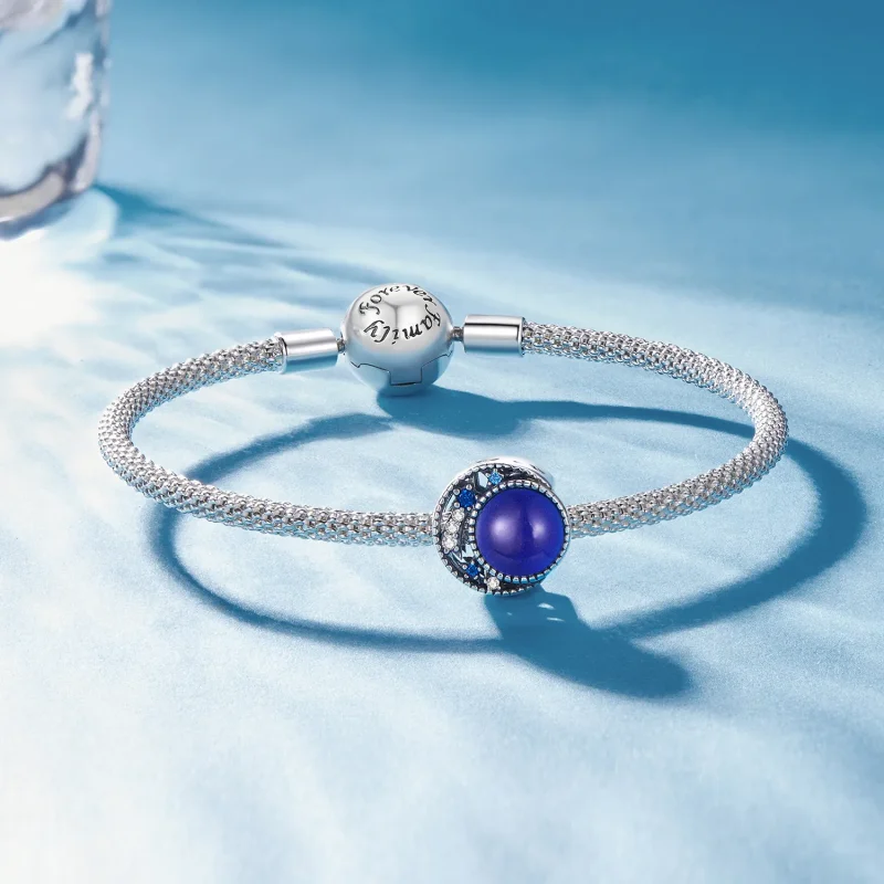 (bilde for) Pandora Style Moon Mood Stone Charm - SCC2558 - Vis 6