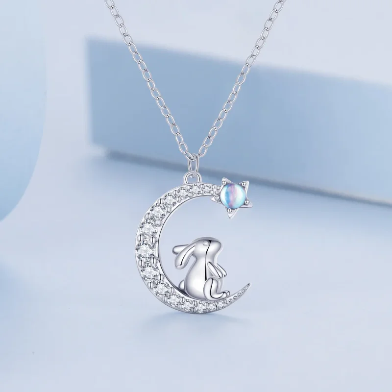 (bilde for) Pandora Style Moon Rabbit Halskjede - BSN302 - Vis 3
