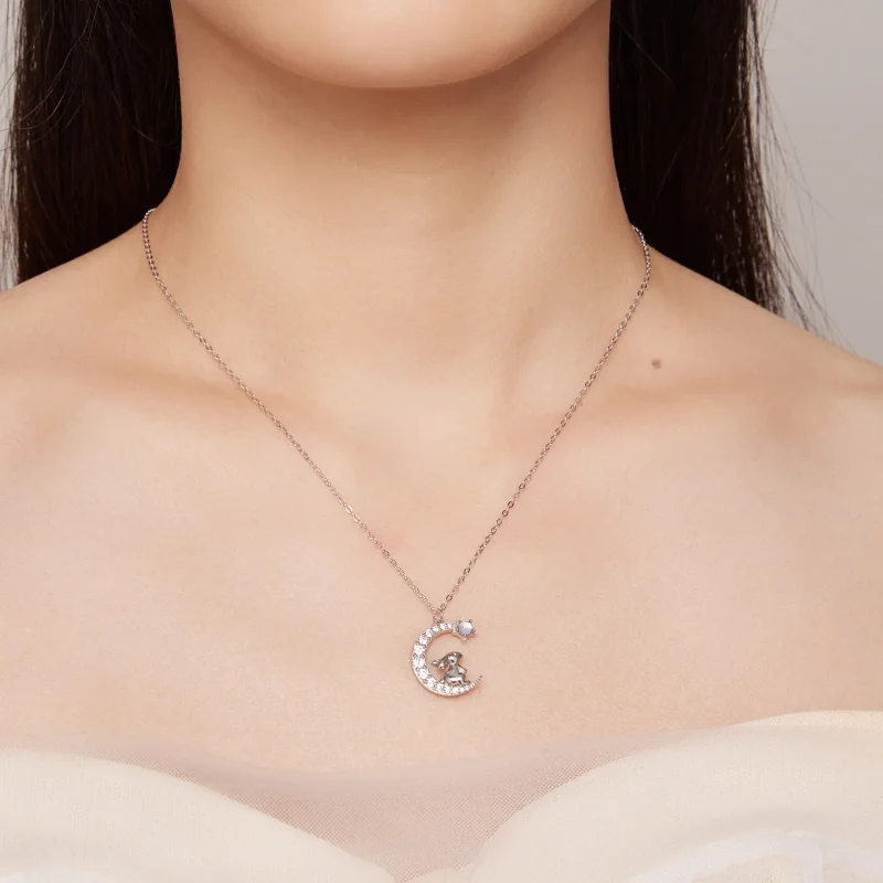 (bilde for) Pandora Style Moon Rabbit Halskjede - BSN302 - Vis 8