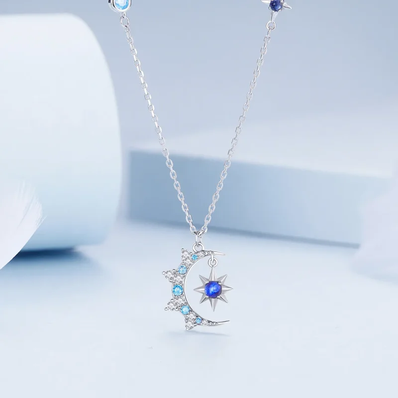 (bilde for) Pandora Style Moon Starburst Halskjede - BSN347 - Vis 3