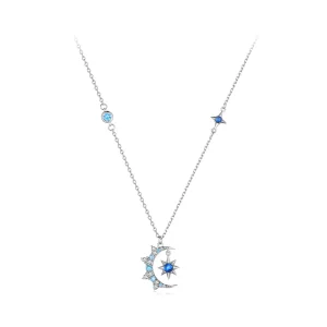 (bilde for) Pandora Style Moon Starburst Halskjede - BSN347