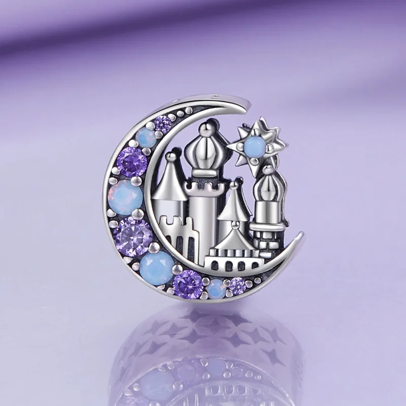 (bilde for) Pandora Style Moonlight Castle Charm - BSC892 - Vis 2