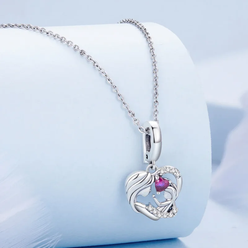 (bilde for) Pandora Style Mother and Son Hug Dangle - BSC901 - Vis 2