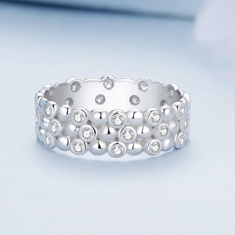 (bilde for) Pandora Style Multi-Player Bean Ring - BSR407 - Vis 3