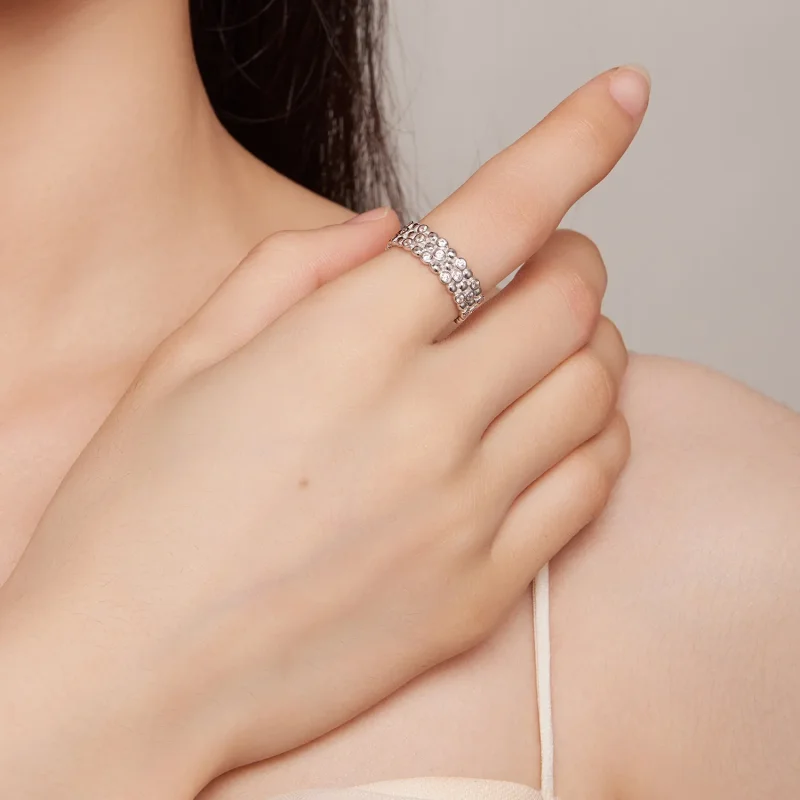 (bilde for) Pandora Style Multi-Player Bean Ring - BSR407 - Vis 5
