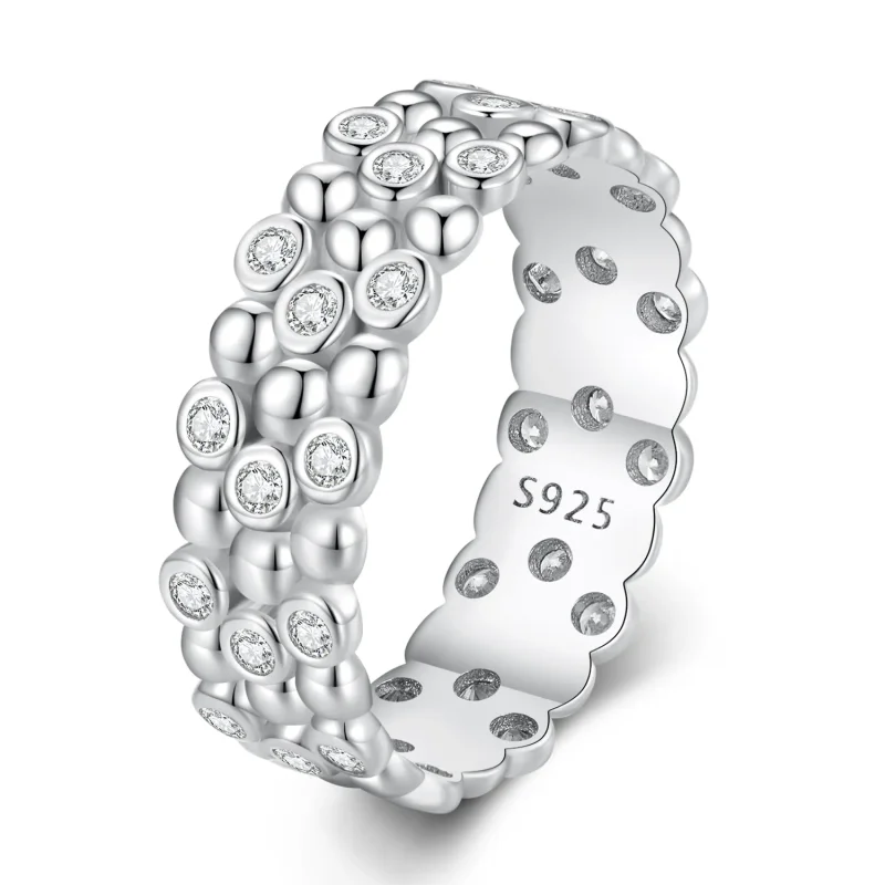 (bilde for) Pandora Style Multi-Player Bean Ring - BSR407 - Vis 8