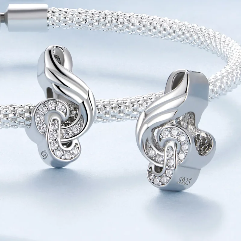 (bilde for) Pandora Style Note Charm - BSC811 - Vis 4