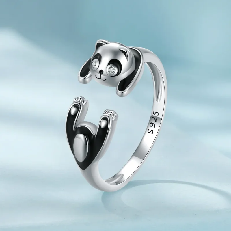 (bilde for) Pandora Style Panda Ring - SCR969-E - Vis 2