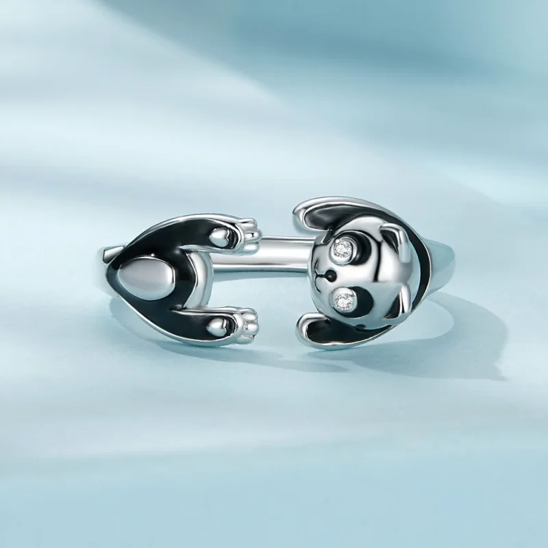 (bilde for) Pandora Style Panda Ring - SCR969-E - Vis 3