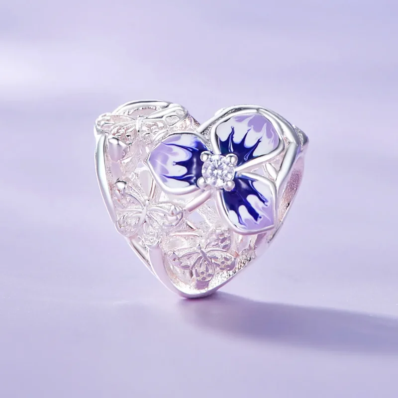 (bilde for) Pandora Style Pansy Charm - SCC2585 - Vis 2