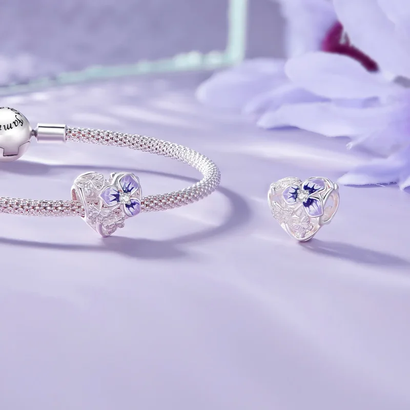 (bilde for) Pandora Style Pansy Charm - SCC2585 - Vis 4