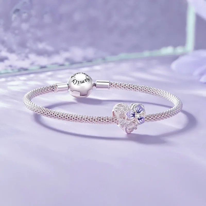 (bilde for) Pandora Style Pansy Charm - SCC2585 - Vis 5