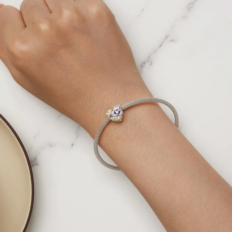 (bilde for) Pandora Style Pansy Charm - SCC2585 - Vis 6