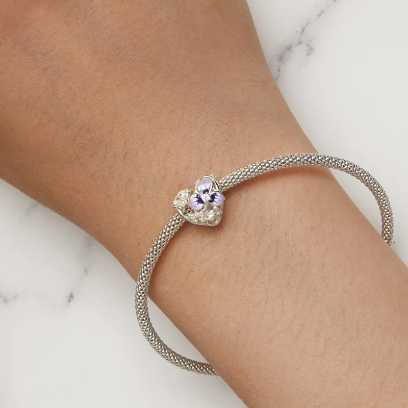 (bilde for) Pandora Style Pansy Charm - SCC2585 - Vis 7