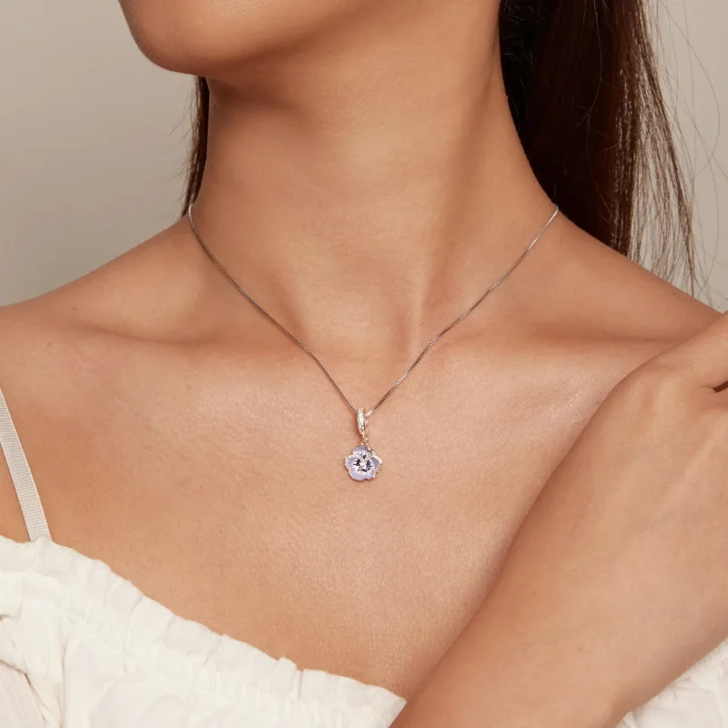 (bilde for) Pandora Style Pansy Dangle - SCC2583 - Vis 8