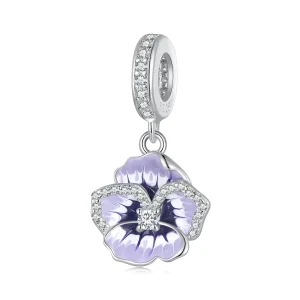 (bilde for) Pandora Style Pansy Dangle - SCC2583