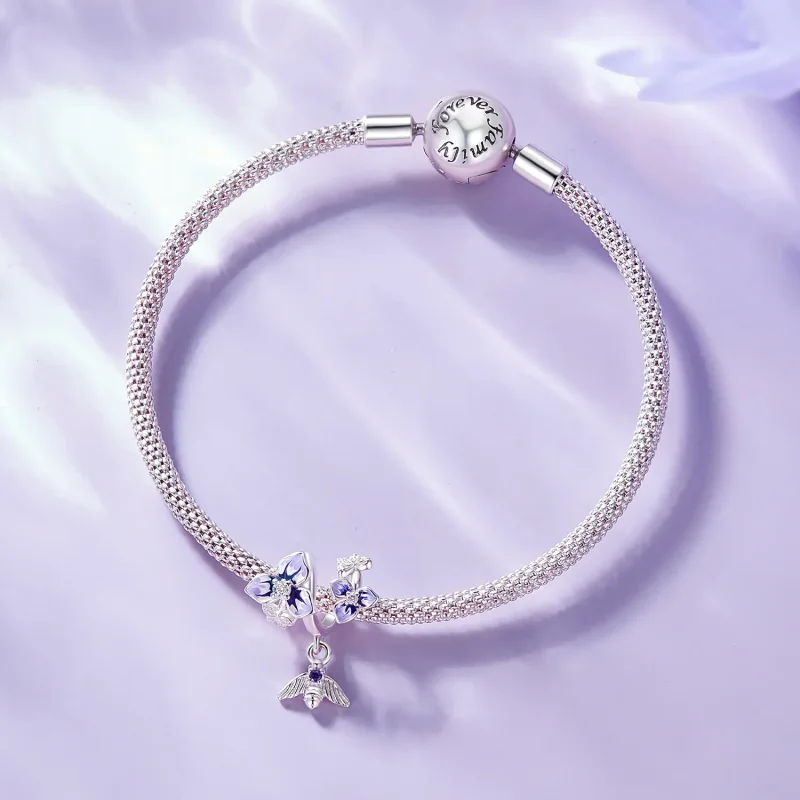 (bilde for) Pandora Style Pansy Dangle - SCC2584 - Vis 7