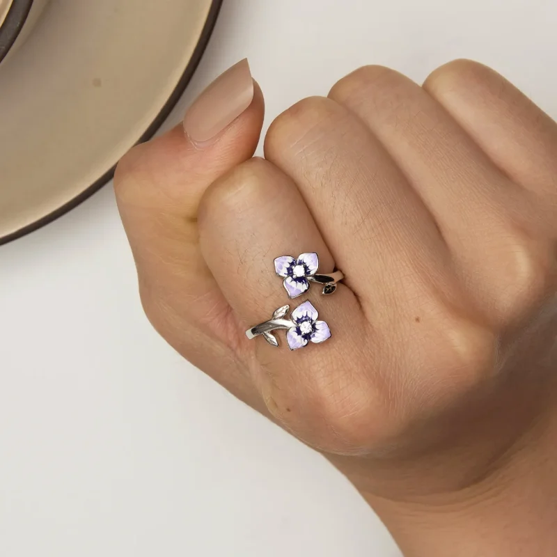 (bilde for) Pandora Style Pansy Ring - BSR451-E - Vis 6