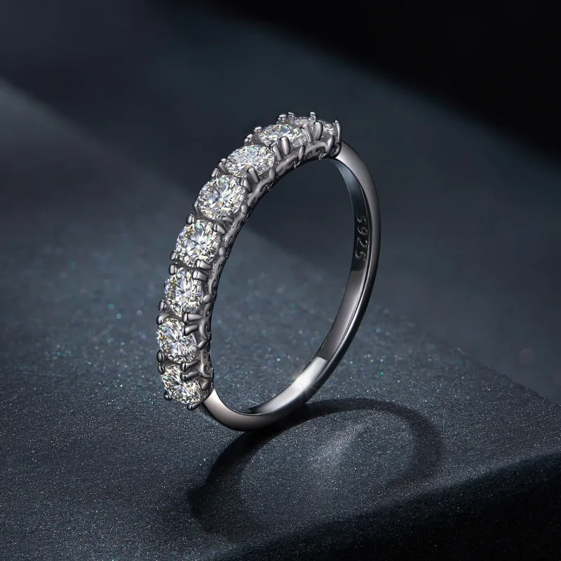 (bilde for) Pandora Style Patternmoissanite Ring (ett sertifikat) - MSR015 - Vis 2