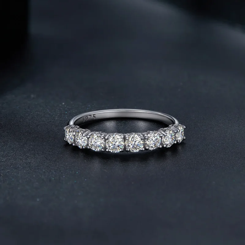 (bilde for) Pandora Style Patternmoissanite Ring (ett sertifikat) - MSR015 - Vis 4