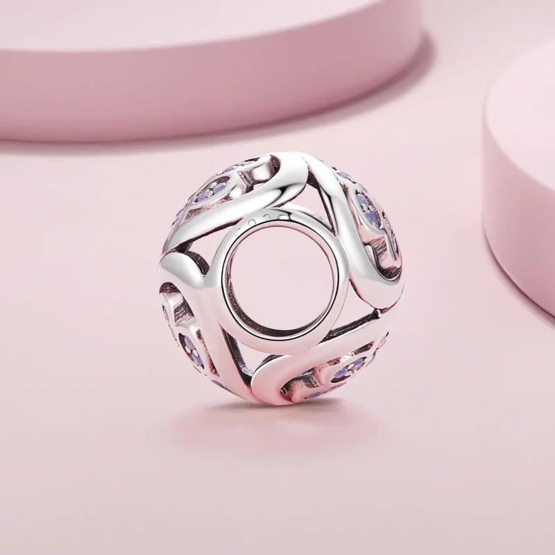 (bilde for) Pandora Style Paw Print Charm - SCC2578 - Vis 3