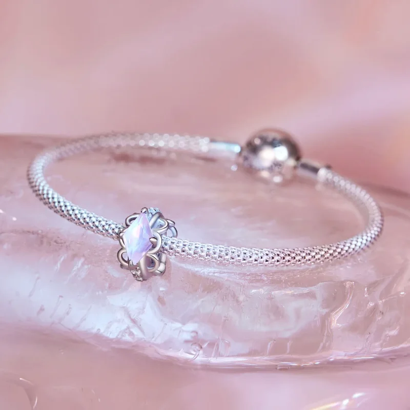 (bilde for) Pandora Style Pink Lace Silikon Spacer - SCC2642 - Vis 4