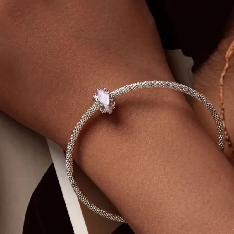 (bilde for) Pandora Style Pink Lace Silikon Spacer - SCC2642 - Vis 7