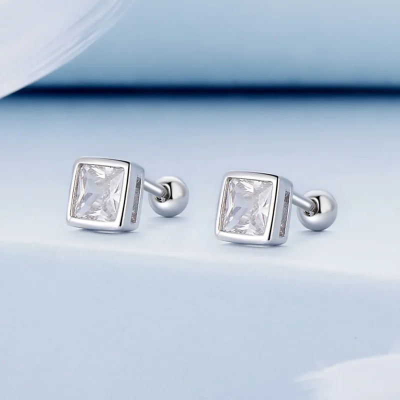 (bilde for) Pandora Style Princess Zirconia øredobber - BSE885-L - Vis 2