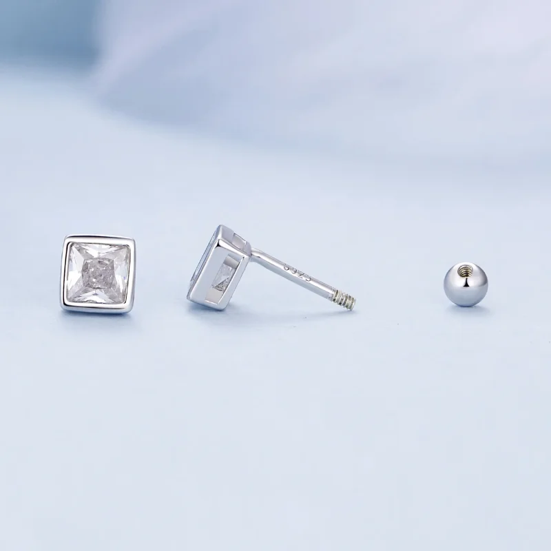 (bilde for) Pandora Style Princess Zirconia øredobber - BSE885-L - Vis 4