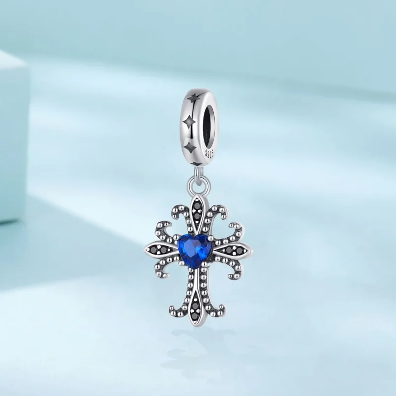 (bilde for) Pandora Style Retro Cross Dangle - SCC2643 - Vis 2