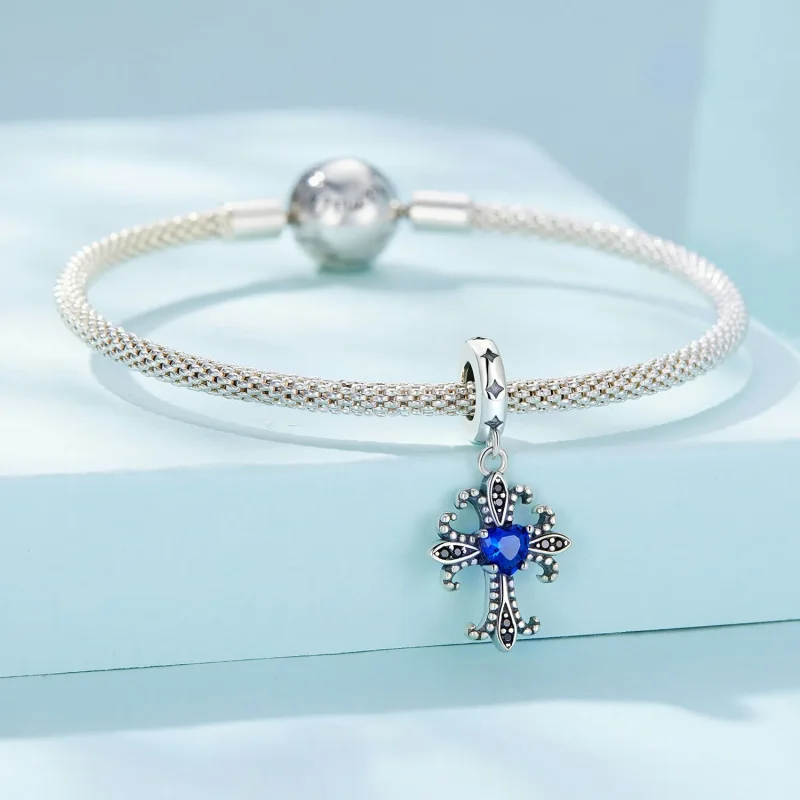 (bilde for) Pandora Style Retro Cross Dangle - SCC2643 - Vis 3