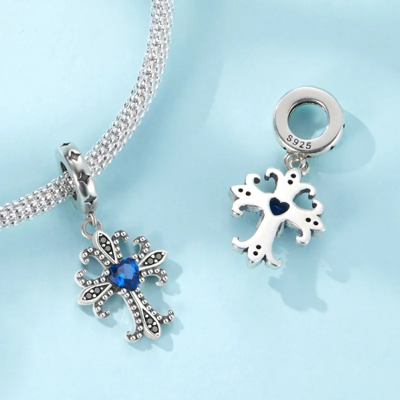(bilde for) Pandora Style Retro Cross Dangle - SCC2643 - Vis 4