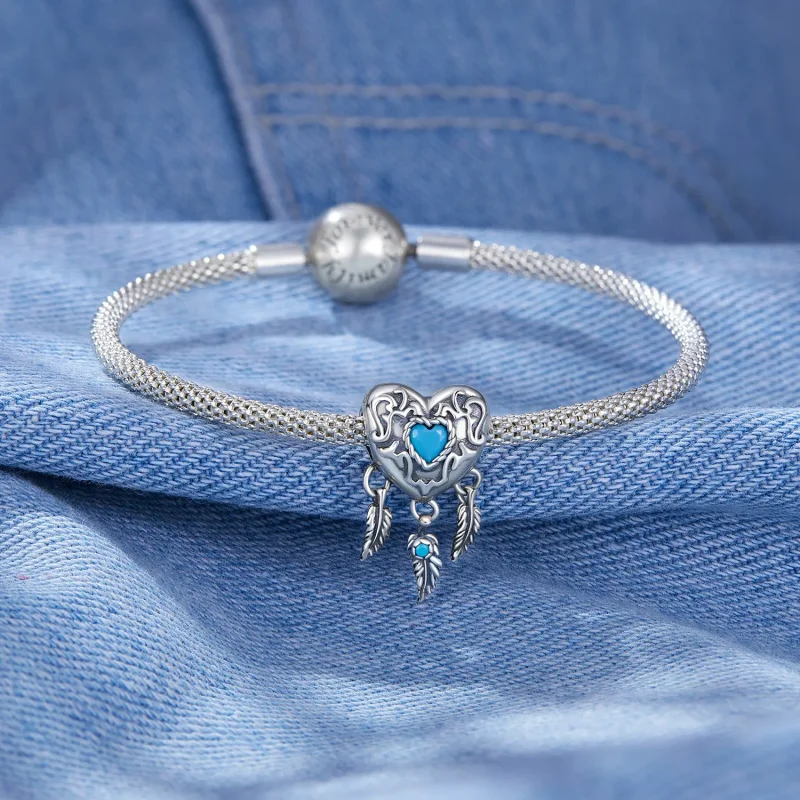 (bilde for) Pandora Style Retro Dream Catcher Charm - SCC2567 - Vis 3