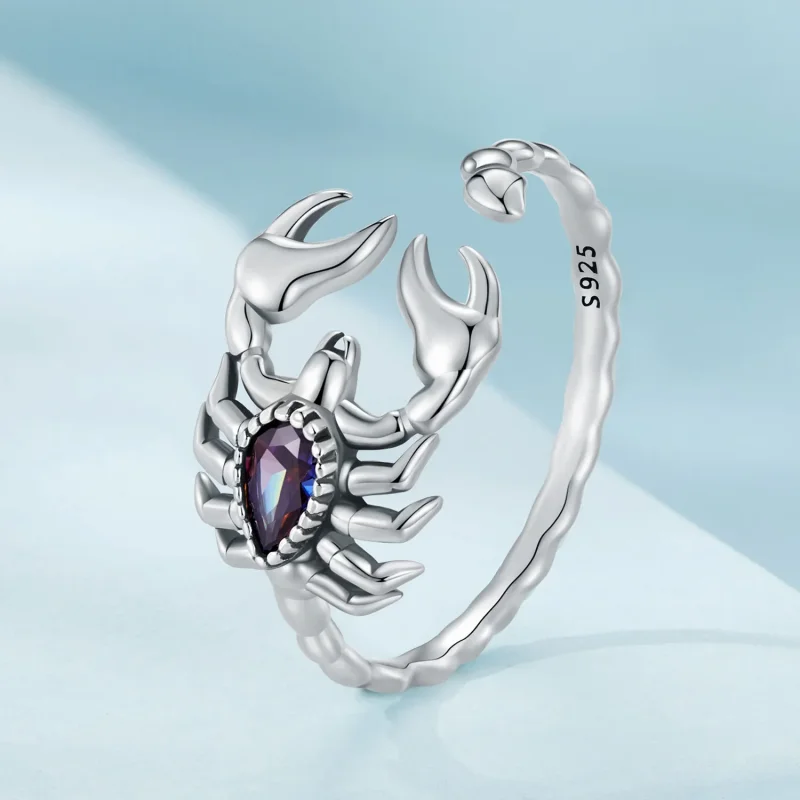 (bilde for) Pandora Style Retro Scorpion Open Ring - SCR974-E - Vis 2